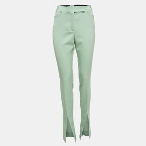 The Attico Green Wool Slit Detail Freja Skinny Pants M, Clothing - Luxury Closet catalog