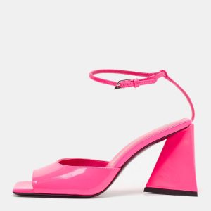 The Attico Pink Leather Piper Ankle Strap Sandals Size 38, Sandals - Luxury Closet