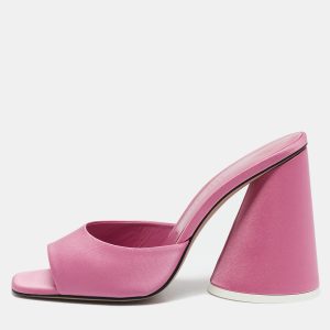 The Attico Pink Satin Luz Mules Size 39.5, Sandals - Luxury Closet catalog