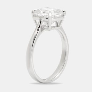 3.00 cts Cushion Brilliant Lab Grown Diamond 18k White Gold Ring Size 54, Rings - Luxury Closet