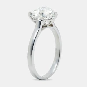 2.00 cts Heart Lab Grown Diamond 14k White Gold Ring Size 53, Rings - Luxury Closet