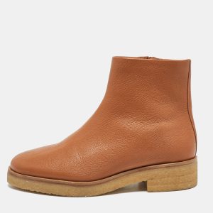The Row Brown Leather Boris Ankle Length Boots Size 40, Boots - Luxury Closet catalog
