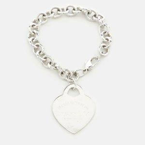 Tiffany & Co. Return to Tiffany Sterling Silver Heart Tag Large Charm Bracelet, Jewelry - Luxury Closet catalog