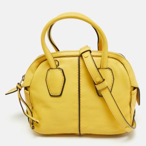 Tod's Yellow Leather Bauletto Satchel, Satchels - Luxury Closet catalog