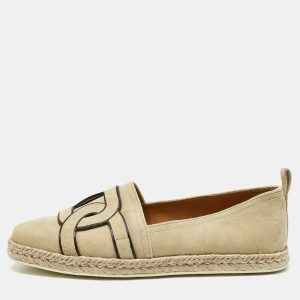 Tod's Beige Suede Kate Espadrille Flats Size 41, Flats - Luxury Closet catalog