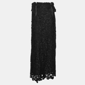 Toga Archieves Black Polyester and Chord Embroidered Strapless Midi Dress M, Dresses - Luxury Closet