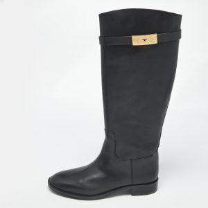 Tory Burch Black Leather Riding Boots Size 39.5, Boots - Luxury Closet catalog