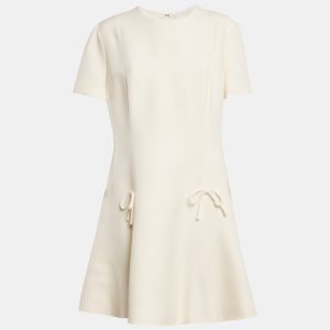Valentino Cream Crepe Bow Detail Mini Dress XL, Dresses - Luxury Closet catalog