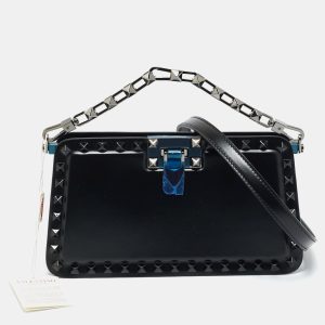 Valentino Black Leather Rockstud Clutch, Clutches & Special Occasion Bags - Luxury Closet catalog