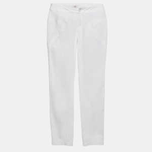 Versace Jeans Couture White Cotton Trousers S, Clothing - Luxury Closet catalog
