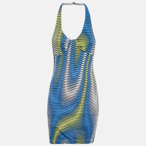Versace Jeans Couture Multicolor Jersey Halter Neck Mini Dress M, Dresses - Luxury Closet catalog