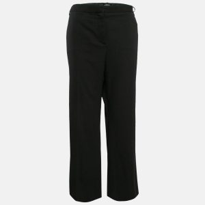 Versace Black Contrast Side Wool Cropped Trousers XL, Clothing - Luxury Closet catalog