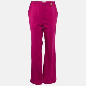Versace Pink Wool Medusa Detail Belted Trousers XXL, Clothing - Luxury Closet catalog