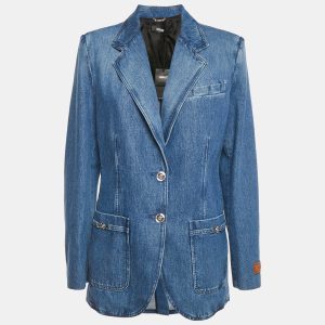 Versace Blue Stone Washed Denim Jacket M, Coats & Jackets - Luxury Closet catalog