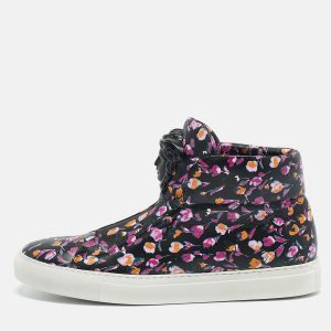 Versace Multicolor Printed Leather Medusa Strap High Top Sneakers Size 40, Athletic Shoes & Sneakers - Luxury Closet