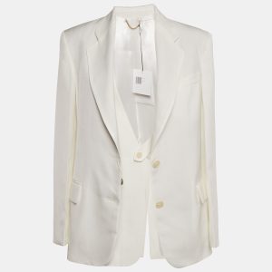 Victoria Beckham White Crepe Single Breasted Blazer S, Coats & Jackets - Luxury Closet catalog