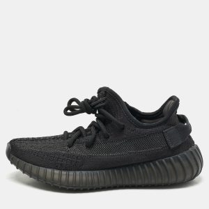 Yeezy x Adidas Black Knit Fabric Boost 350 V2 Onyx Sneakers Size 36 2/3, Athletic Shoes & Sneakers - Luxury Closet