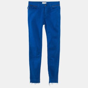 Zadig & Voltaire Blue Cotton Drill Skinny Eva Cher Jeans S Waist 25", Jeans - Luxury Closet