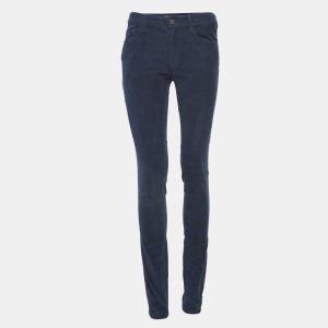 Zadig & Voltaire Blue Velour Corduroy Eva Skinny Jeans M Waist 30", Jeans - Luxury Closet