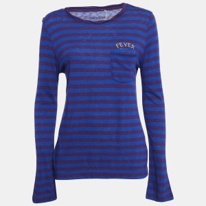 Zadig & Voltaire Blue/Purple Striped Jersey Regy T-Shirt S, Shirts & Tops - Luxury Closet