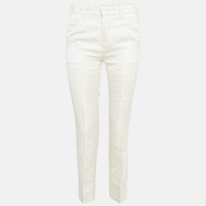 Zadig & Voltaire Off White Star Pist Jacquard Straight Leg Trousers M, Clothing - Luxury Closet catalog