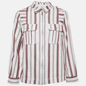 Zadig & Voltaire White/Red Striped Cotton Tach Raye Shirt S, Shirts & Tops - Luxury Closet catalog
