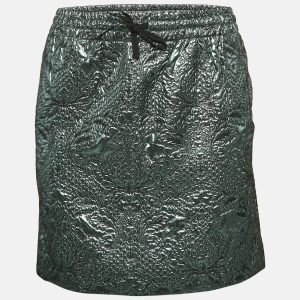 Zadig & Voltaire Metallic Blue Patterned Lurex Josa Bis Jac Deluxe Mini Skirt S, Skirts - Luxury Closet