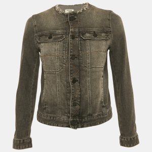 Zadig & Voltaire Grey Distressed Denim Embroidered Kiok Gris Brode Jacket XS, Coats & Jackets - Luxury Closet catalog