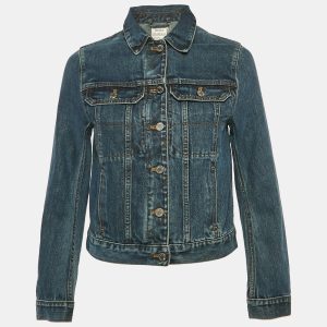 Zadig & Voltaire Blue Denim Button Front Kioky Art Jacket M, Coats & Jackets - Luxury Closet