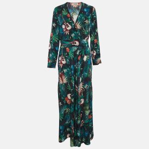 Zadig & Voltaire Multicolor Jungle Print Crepe Roumi Long Dress XS, Dresses - Luxury Closet catalog