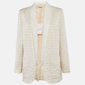 Zadig & Voltaire Off-White Star Jacquard Open Front Verdun Blazer M, Coats & Jackets - Luxury Closet catalog