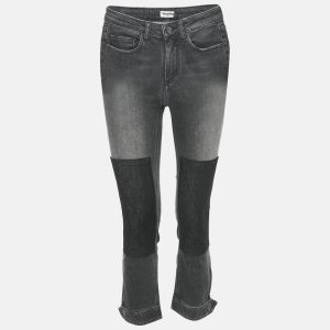 Zadig & Voltaire Grey Denim Skinny Eva Patch Jeans S Waist 25", Jeans - Luxury Closet