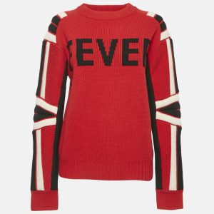 Zadig & Voltaire Red Fever Intarsia Rib Knit Amber Bis Sweater S, Sweaters & Cardigans - Luxury Closet catalog