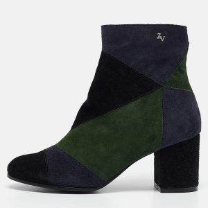 Zadig & Voltaire Multicolor Suede Block Heel Ankle Booties Size 36, Boots - Luxury Closet catalog