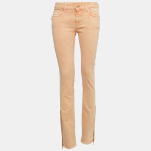 Zadig & Voltaire Light Orange Washed Denim Eva Snow Jeans M Waist 27", Jeans - Luxury Closet