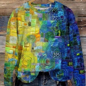 Casual Crew Neck Text Letters Sweatshirt, Hoodies & Sweatshirts, color:Blue|size:4XL, catalog Noracora shop