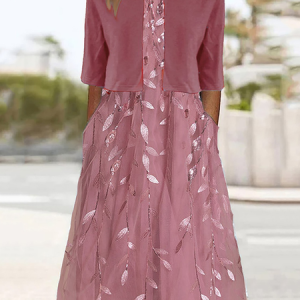 Women Striped Summer Dress Crew Neck Short Sleeve A-Line Dress, Dresses, color:As Picture|size:4XL, catalog Noracora shop