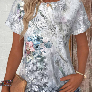 Casual 3D Printing Crew Neck Short Sleeve T-shirt, T-shirts, color:As Picture|size:XXL, catalog Noracora shop