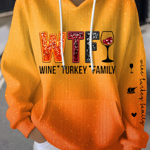 Casual Hoodie Text Letters Hoodie Printing, Hoodies & Sweatshirts, color:Orange|size:4XL, catalog Noracora shop