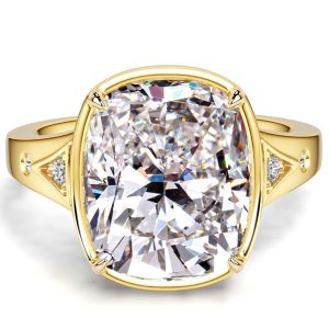 classic engagement rings - Italo Elongated Antique Cushion Cut Engagement Ring 5.5 Carat Ring, Italo jewelry - Online Catalog