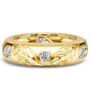 eternity band - Italo Flush Set Pear & Cushion Filigree Eternity Wedding Band For Women, Italo jewelry - Online Catalog