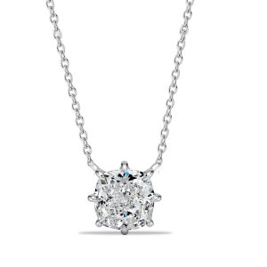 necklaces - Italo 1.50 Carat Cushion Cut Pendant Necklace For Women, Italo jewelry - Online Catalog