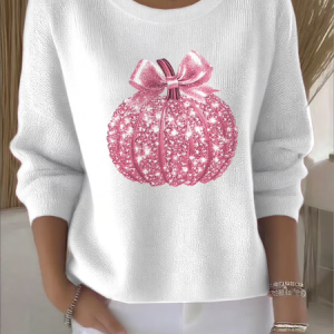 Women Cotton Plain Long Sleeve Comfy Vintage Sweater, Sweaters, color:White|size:4XL, catalog Noracora shop