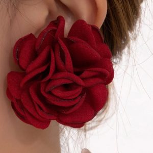 Elegant Floral Dangle, Earrings, color:Pink|size:One-size, Stylewe