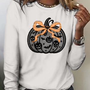 Vintage 3D Printing Crew Neck Long Sleeve T-shirt, T-shirts, color:Apricot|size:4XL, catalog Noracora shop