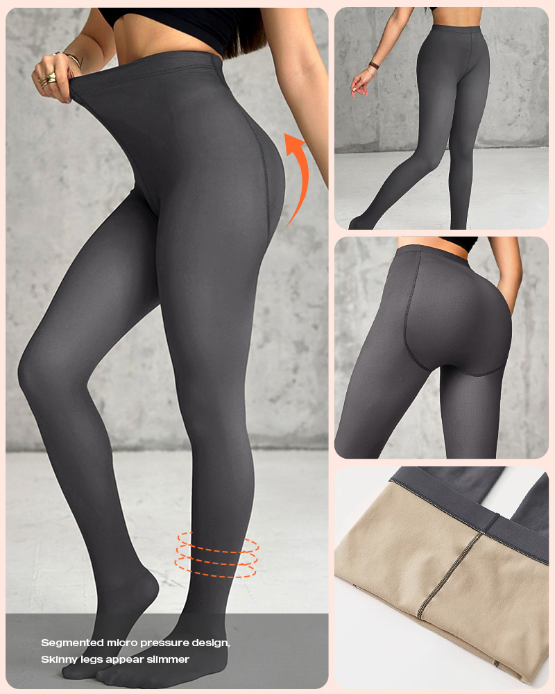 High Waist Translucent Tights Rip-Stop Pantyhose Sheer Stockings for Reinforced Toes, women Leggings, ChicMe catalog - Image 2