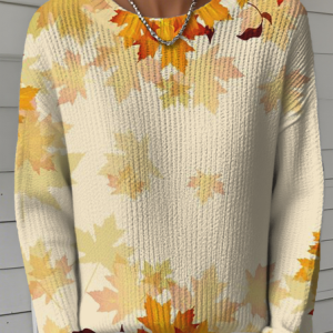Women Gradient Pattern Long Sleeve Comfy Vintage Sweater, Sweaters, color:Color3|size:5XL, catalog Noracora shop