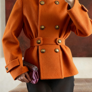 Urban Plain Stand Collar Jacket, Jackets, color:Orange|size:XXL, Stylewe