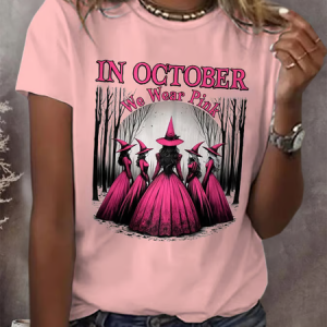 Vintage Text Letters Crew Neck Short Sleeve T-shirt, T-shirts, color:Pink|size:4XL, catalog Noracora shop