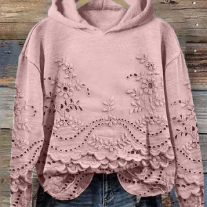 Women Casual Hoodie 3D Floral Print Comfy Loose Top, Hoodies & Sweatshirts, color:Pink|size:5XL, catalog Noracora shop